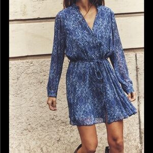 Zara Paisley Slot Collared Mini